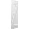 Ekena Millwork Americraft 4-Board (2 Batten) Wood Spaced Board-n-Batten Shutters w/ Z-Bar, ARW102SB415X77WHH, PR ARW102SB415X77WHH - alternate 7